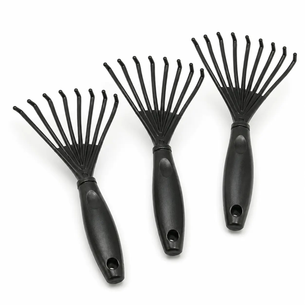 3-Pack Professional Hair Brush Cleaner - Sturdy Rake Design to Remove Tangled Hair & Keep Brushes in Top Condition