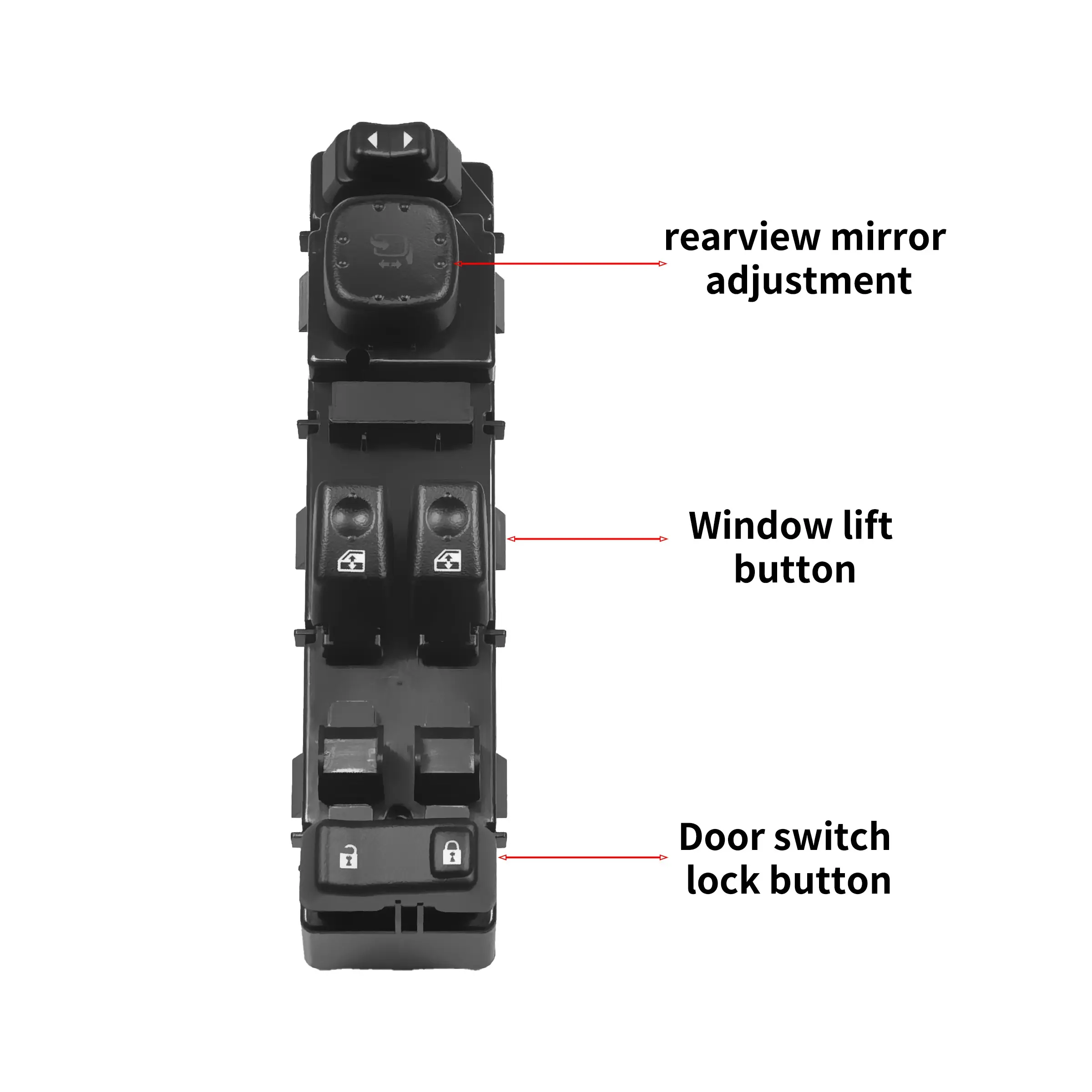 Driver Side Main Power Window Switch with Folding Mirror Module Automotive Replacement, Compatible with Chevy 1500 2500 3500 HD Classic Models,OE:15883322,DWS-248,10398567,15109665,15112969,15125140,15162500,15173691,15186212