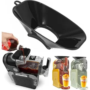 Anti-Splash Flow Hood For Slushie Machine FS301/FS300 Liquid Guide Cover Slushie Machine Accessories No Spills When Pouring Beverages Fruit Juices Black