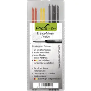 Pica Dry Pencil Refills Set, 4020, Assorted Colors