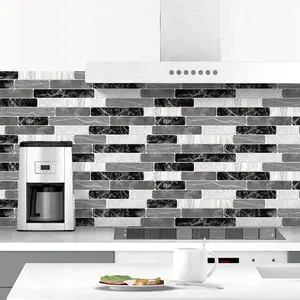 Kitchen Peel and Stick Backsplash Wallpaper 17.7"x118" Waterproof PVC Tile Contact Paper for Kitchen Bathroom Easy to Clean Self Adhesive Removable