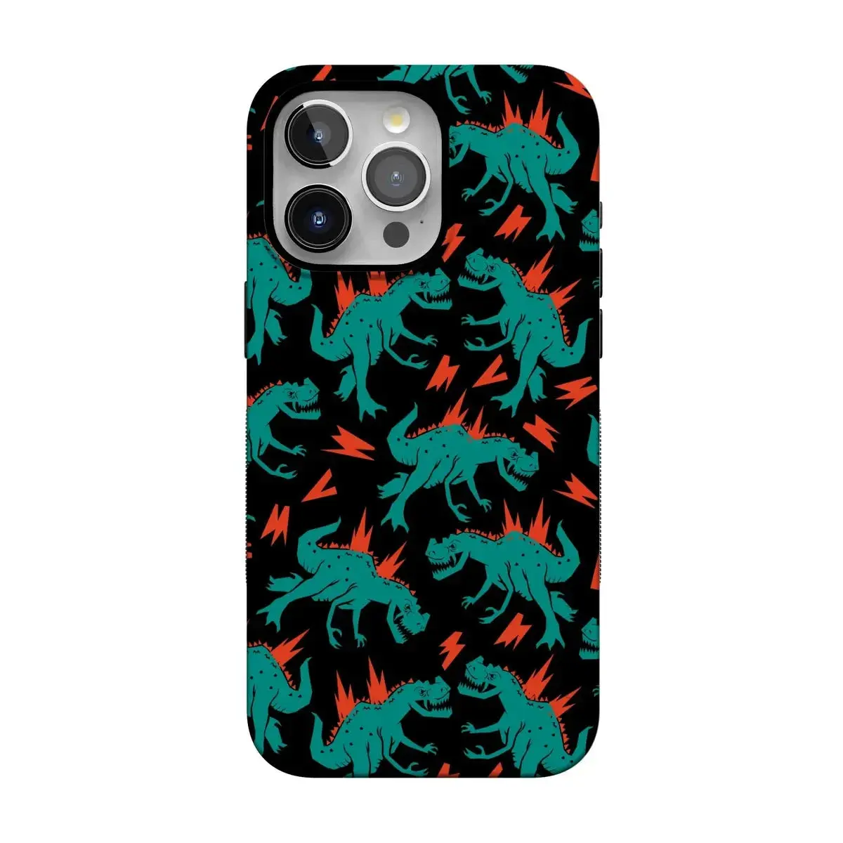Casely iPhone 16 Pro Case | You're Dino-mite | Green Dinosaur | Bold Protective Design | Compatible with MagSafe