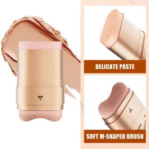 4-Color Dual-Ended Eraser Foundation Stick, Hol a Style Korean Multi-Use Concealer and Highlighter for Acne Marks and Nose Contour, Hydrating Formula for Flawless Finish, Versatile Beauty Tool for Daily Wear and Gift Choice