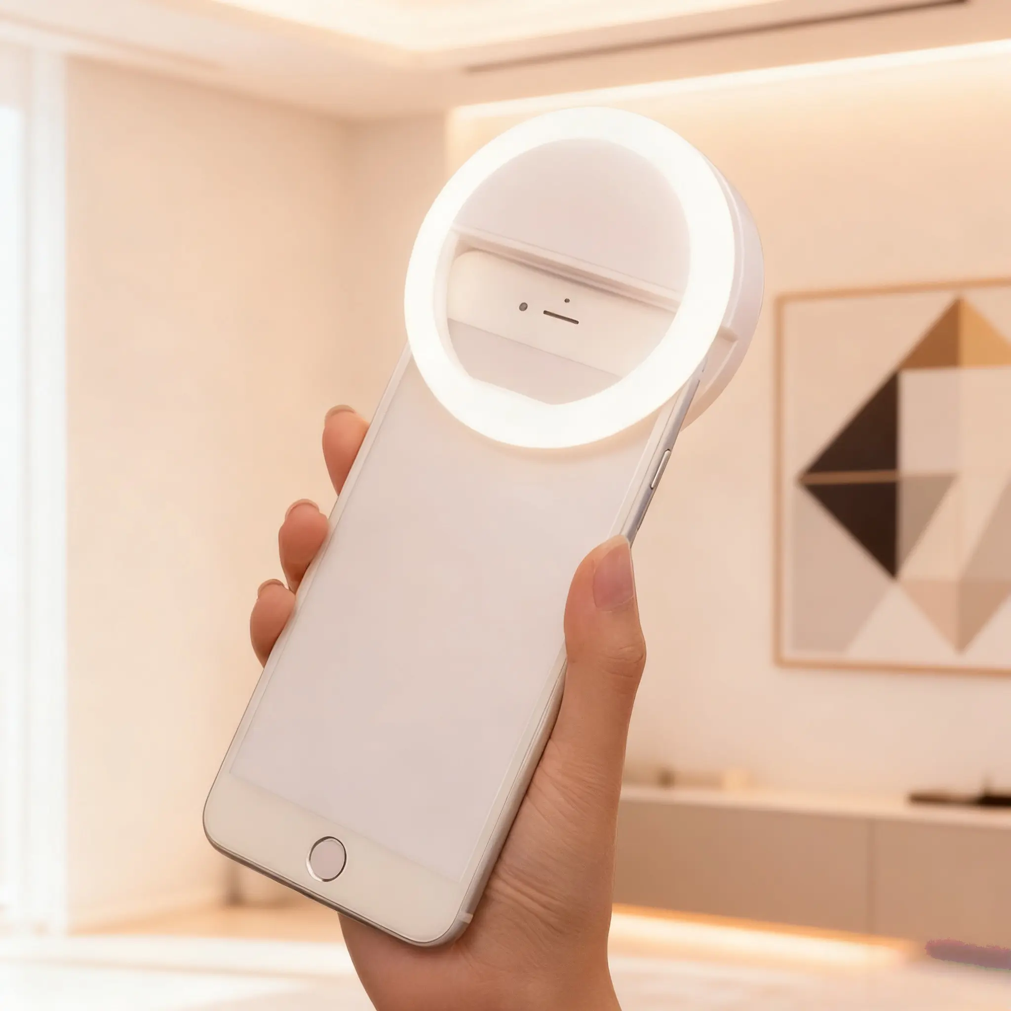 Selfie Ring Light, Portable Circular Ring Light, Clip-On Phone Light, Led Smartphone Light, Led Ringlight, Selfie Led Lights Ideal for makeup, live streaming, and vlogging Compatible with smartphones and tablets, Smartphone Camera Accessories