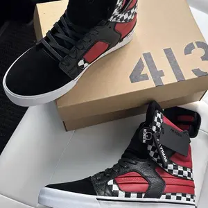 Supra Skytop II Samikaze | Black Red Checkerboard | High Street BMX Cool Style