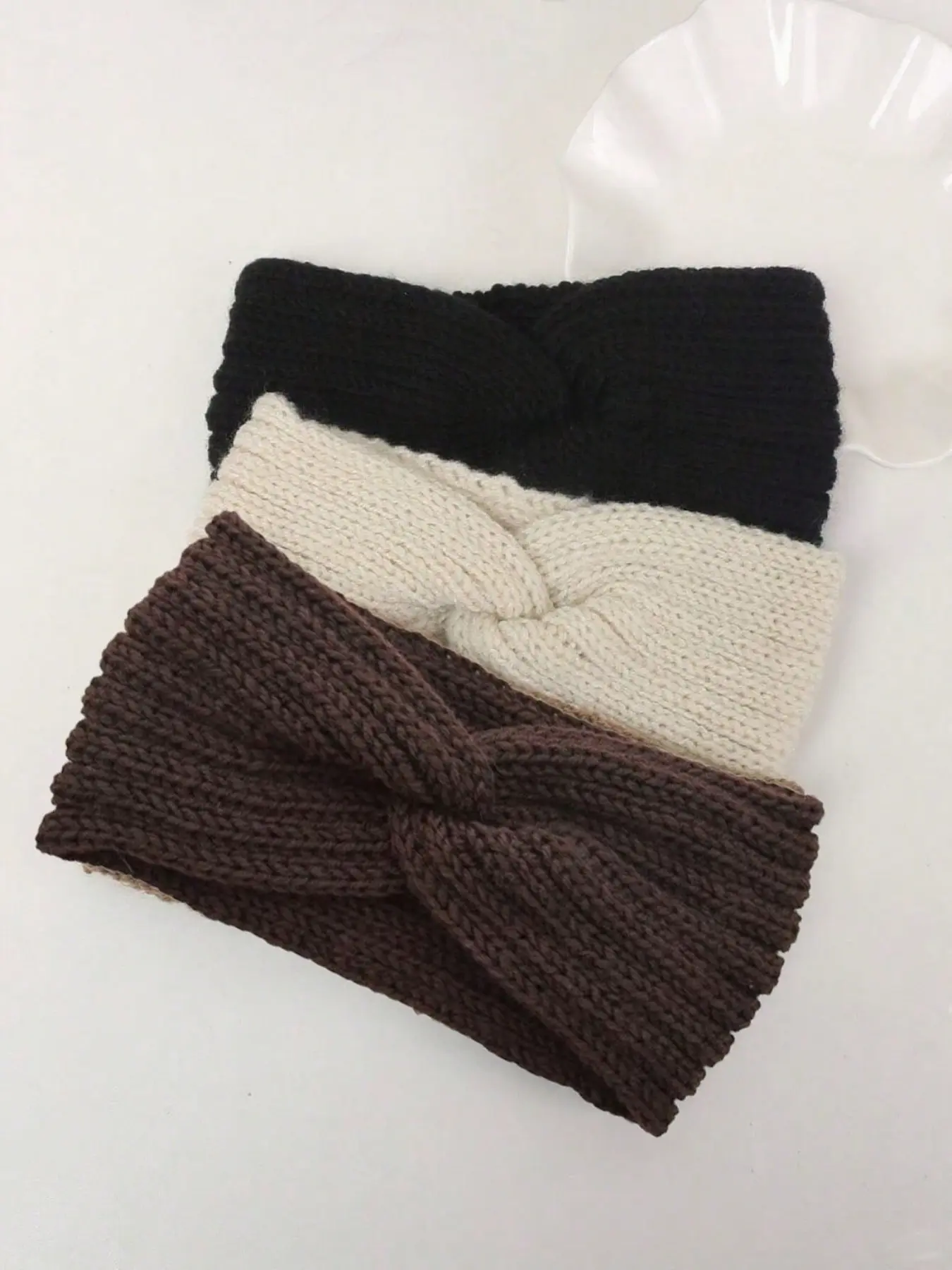 Women's Fuzzy Hairband Set, Fall Winter Ear Protection Headband, Stylish Knit Warm Accessory, Christmas Decoration, Headbands Women, Fashion Headbands, Hair Accessories