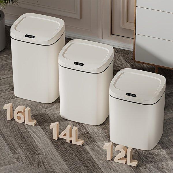 Hands Free Smart Trash Can Motion Sensor Auto Sealing Lid Odor Blocking Touchless Operation Easy Clean Durable for Bathroom Office Home Hands Free Smart Trash Can Motion Sensor Auto Sealing Lid Odor Blocking Touchless Operation Easy Clean Durable for Bathroom Office Home