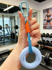 Multifunctional Grip Strengthener Keychain, 40-50lbs Silicone, Stress Relief Toy, Backpack Clip, Office Gift, Hand Exercise Tool