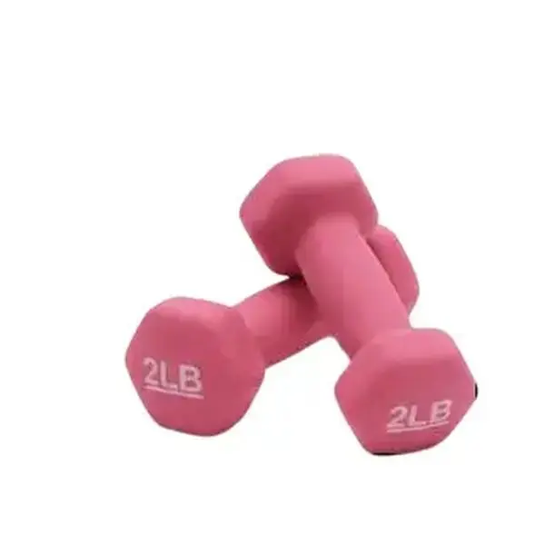 Neoprene-coated hexagonal dumbbells--non-slip fitness equipment, suitable for home gyms, full-body strength training, muscle sculpting and weight loss, sold in pairs