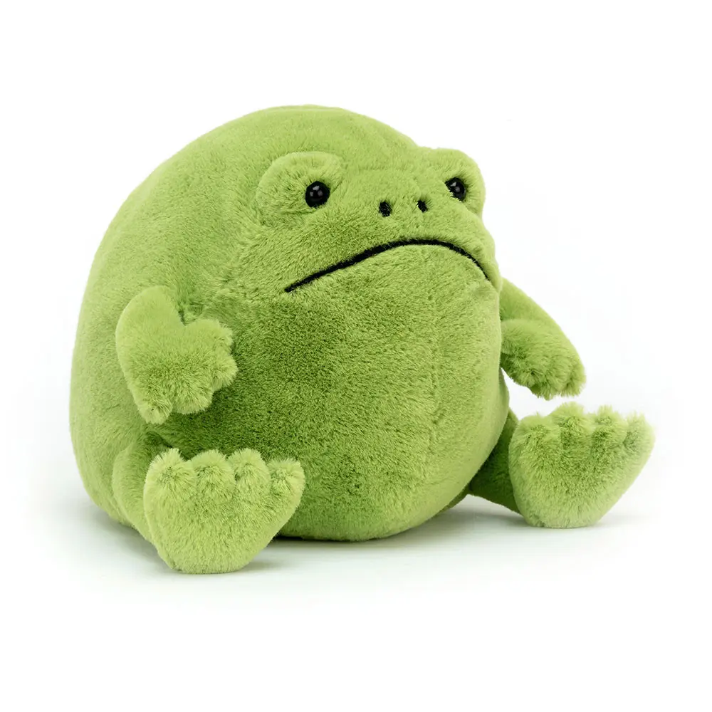 Jellycat Ricky Rain Frog Plush Toy, Soft Stuffed Animal, Cute and Cuddly Gift for Kids, Babies, Collectors, Home Decor, Fun Plush Toy, Keychain