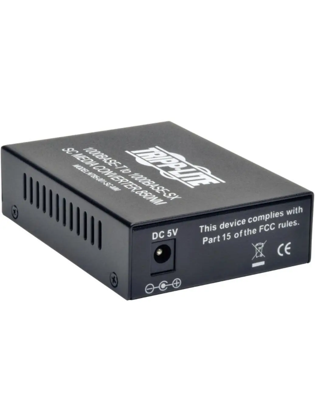 Tripp Lite TRL-N785-001SCMM Multimode Media Converter - 550M, 850 Nm, 10/100/1000 Mbps, SC Interface, Auto Detect, External PSU, RJ45/SC Ports