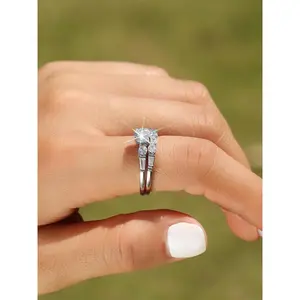 925 Sterling Silver Fashion Women's Promise Ring, Luxurious Engagement Ring for Girlfriend, Party Fashion Jewelry, Daily Decoration, Trendy Versatile Exquisite Jewelry Birthday Gift, Gift, Fashion Engagement Ring, Silver Wedding Ring