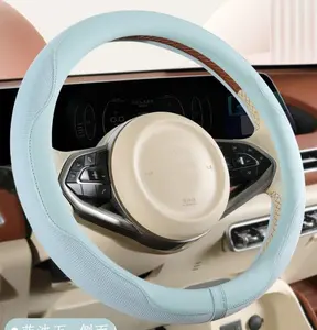 Breathable Steering Wheel Cover | Cute Pastel Color Car Accessory | Fits 14-15 Inch Wheels