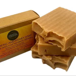 TURMERIC AND HONEY Soap - Natural Body Care Bar with Real Turmeric & Honey - Comfort