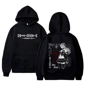 Hot Anime Death Note Misa Merch Hoodie Men Women Casual Unisex Pullover Hoodies Men's 90s Vintage Manga Hooded Sweatshirt Y3G