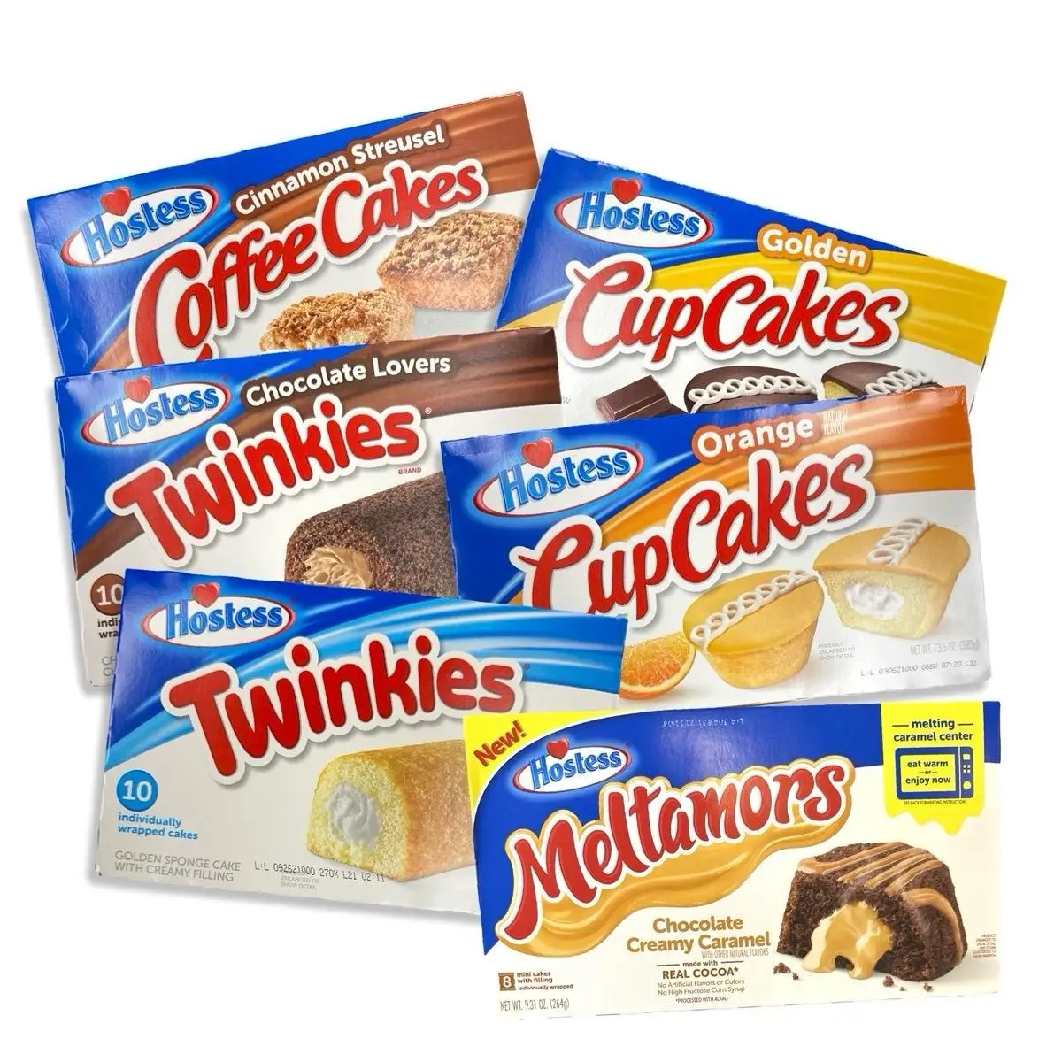 Hostess Snack Cake and Cupcake Variety Pack | 54 Cakes (Chocolate, Original Twinkies, Golden & Orange Cupcakes, Coffee cakes and Meltamors) | Multi-Fl