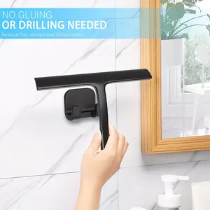 Handheld Glass Scraper, Multi-Functional Water Remover, Ideal for Bathroom Mirrors, Shower Doors, Kitchen Windows, Car Windows, Easy Cleaning Tool