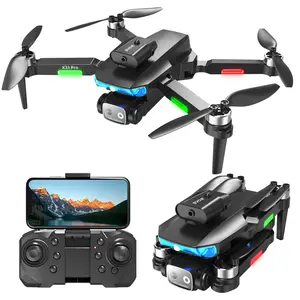 4K HD Dual Lens RC Flying Camera Toy for Adults Beginners, 360° Obstacle Avoidance Brushless Motor, Foldable Design, 20 Mins Flight Time, Portable Aerial Photography Toy Gear tiktokshopspringglowup