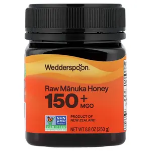 Wedderspoon Raw Manuka Honey, 150+ MGO, 8.8 oz (250 g) Wedderspoon Raw Manuka Honey, 150+ MGO, 8.8 oz (250 g)