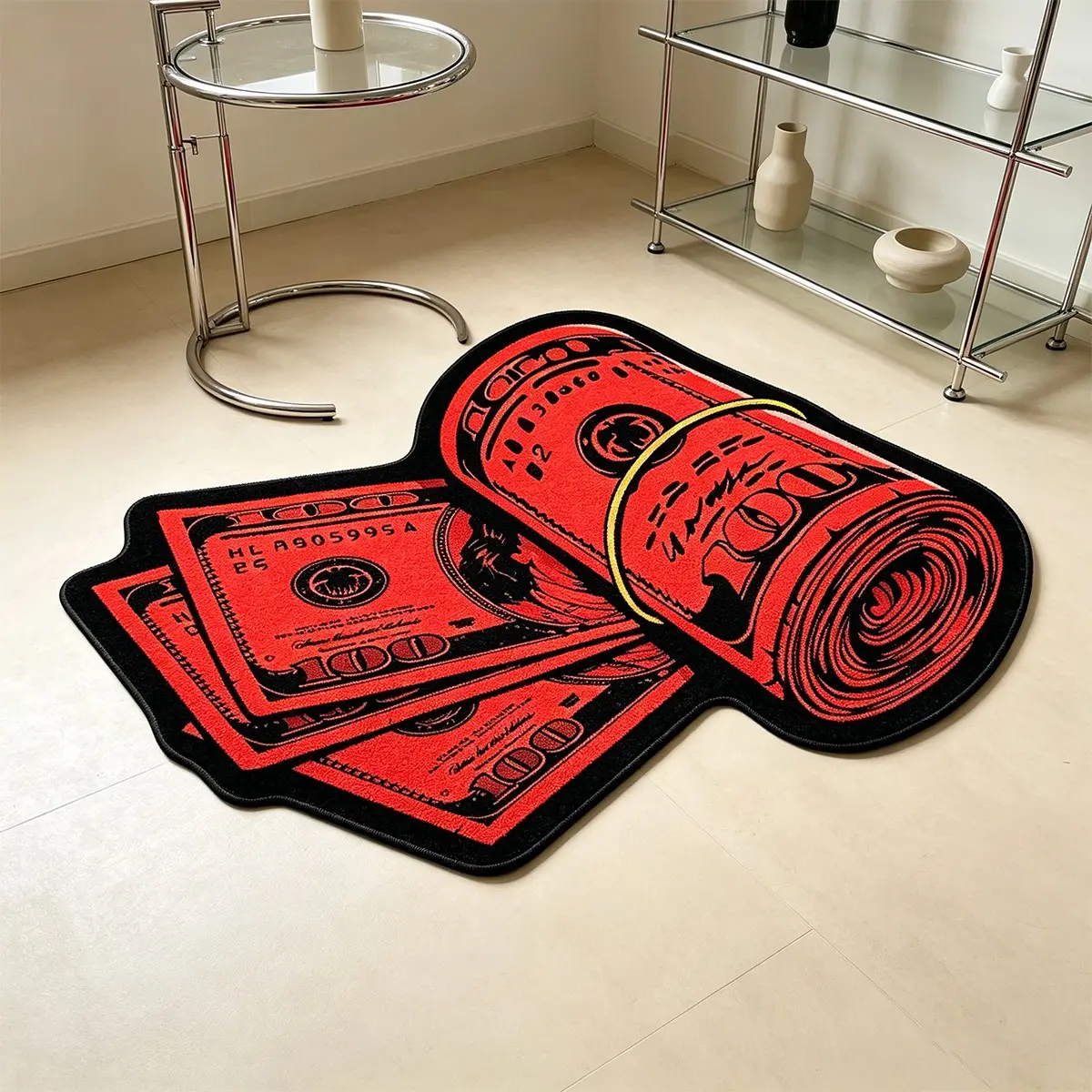 Funny Shape Carpet, Us Dollar Pattern Rug, American Hip Hop Style Home Decor, Soft Comfortable Bedroom Mat, Cozy Floor Mat, Living Room Rug, Indoor Area Rug, Birthday Gift