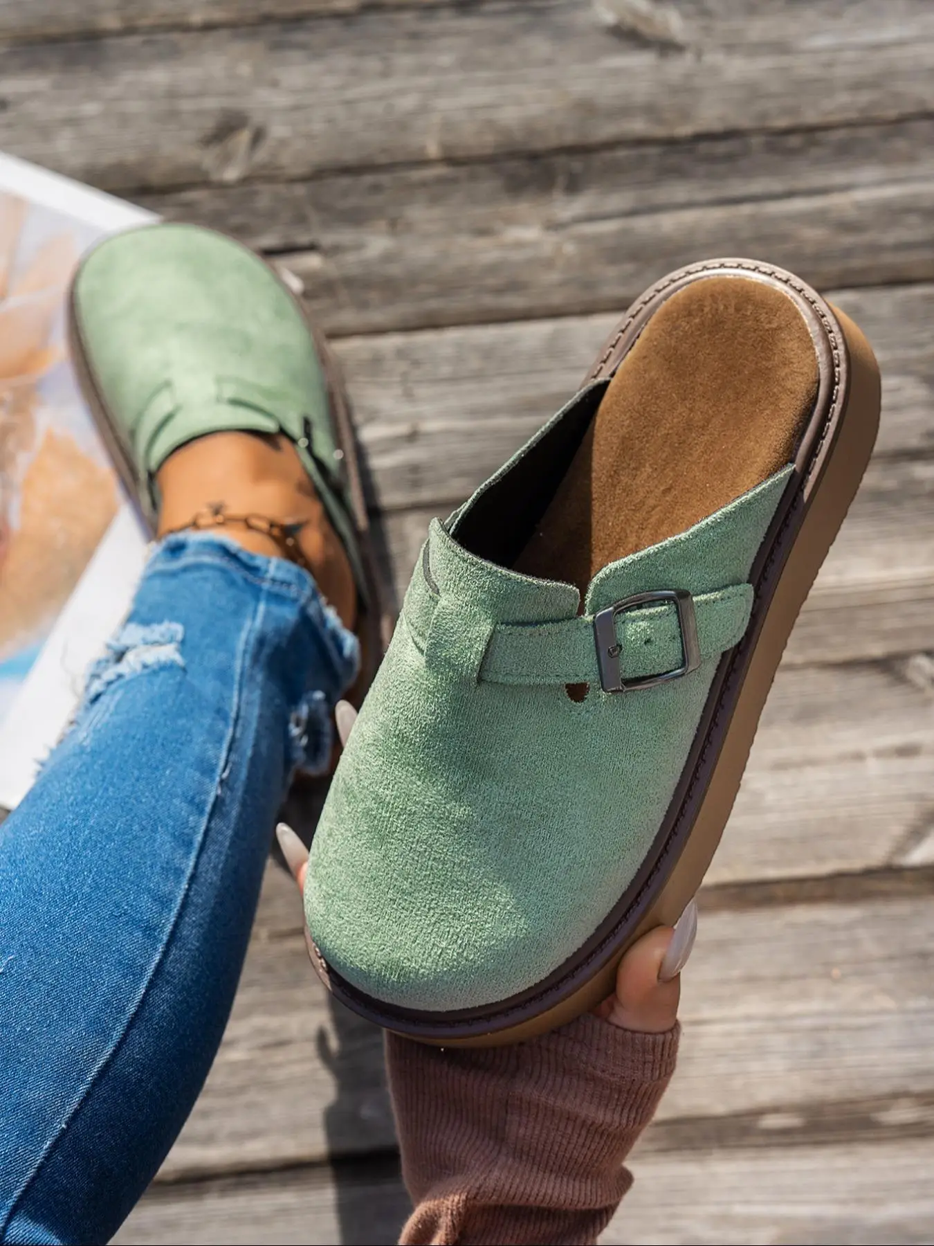 Women's Fashionable Plain Color Slides, Casual Comfortable Sandals for Beach, Outdoor, Daily Wear, Lightweight Breathable Shoes for Women & Girls