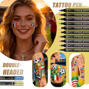 Tattoo Marker Pen,Temporary Tattoo Marker Pen, 5pcs/set Temporary Body Paint Marker Pen, Art Supplies for DIY Body PaintingTemporary Body Paint Marker Pen, Art Supplies for DIY Body Painting