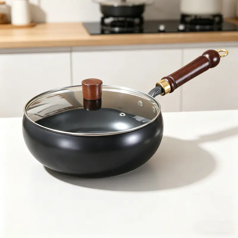 Thick uncoated iron pot, Japanese iron pan, cooking pan, cast iron skillet, Kitchen Pans, universal kitchen cookware suitable for gas and induction stoves