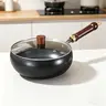 Thick uncoated iron pot, Japanese iron pan, cooking pan, cast iron skillet, Kitchen Pans, universal kitchen cookware suitable for gas and induction stoves