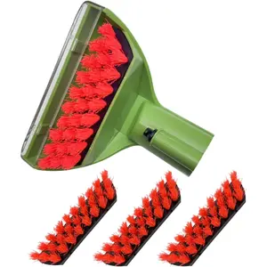 Upgraded 5.3in 1400B Little Green Machine Multi-Purpose Tools Brush detachable Replacement  Compatible with bissell 1400B 3194 3353 2458 3588F 1425 Tough Stain Brush Tool Attachments (Green 1+3)