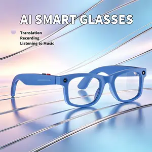 AI smart glasses with 500w pixel touch camera, 1080p anti shake recording, recording, translation, voice assistant, music playback, wireless Bluetooth call, wearable smart glasses, multifunctional smart glasses, smart sunglasses