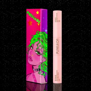 PURELEOR Lash 2 in 1 Bond and Seal Cluster Lashes Glue for DIY Individual Eyelash Extensions Super Strong Hold Clusters Lash Adhesive Mascara Wand Eyelashes Glue for Sensitive Eyes