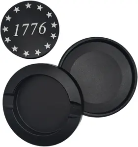 Laser Engraved Aluminum Pouch Tin - Premium Three Piece Metal Storage Can With Two Storage Compartments, EDC Container, Gift For Him, Travel Case