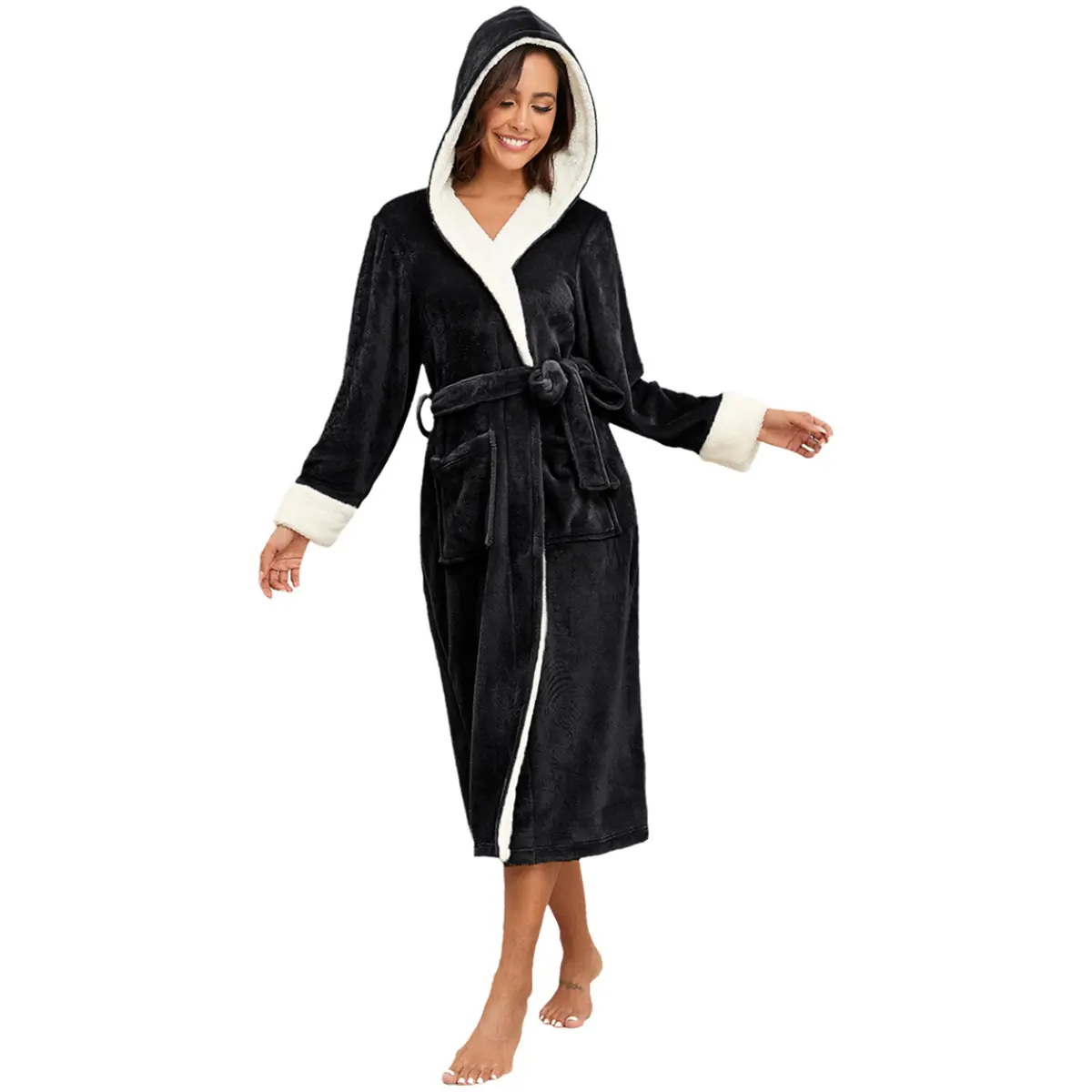 Hat robe color black