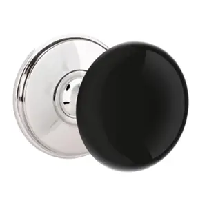 Emtek 8110EB Passage , Watford Rosette , Ebony Porcelain Knob