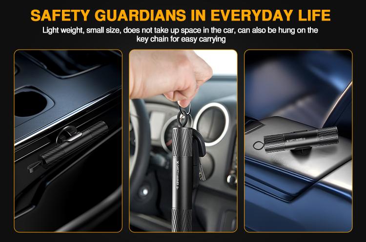 2-in-1 Car Accessories, Rapid Escape, Emergency Rescue Tool for Auto Accidents.