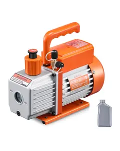 Vacuum Pump 3.5 CFM HVAC Single Stage Rotary Vane Vacuum Pump with Oil Included for Professional HVAC Maintenance and Repair, Quiet Operation, Industrial Grade, Durable Steel Housing, Easy Setup and Reliable Performance