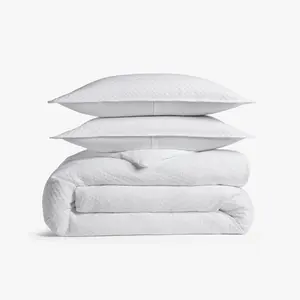 King/California King Honeycomb Cotton Duvet Cover & Sham Set White - Parachute