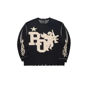 Pluton Black Knit Sweater Pluton Black Knit Sweater