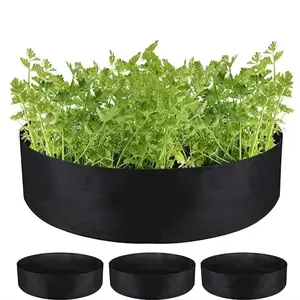 Round Plant Growing Bag, 30 Gallons Plant Growing Bag with 3 Counts Planting Hole, Garden Pot for Vegetable, Plant, Fruit, Flower, Herb, Tree