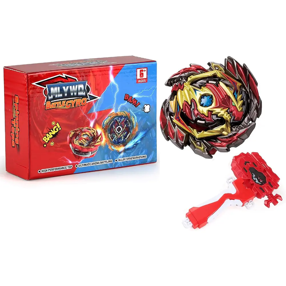 Bey Burst Battling Spinning Top Toy Set with Launcher & Arena, PVC-Free Sci-Fi Fantasy Battle Toy for 6-8 Years Old Kids Gifts