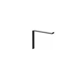 212 MAIN Knape & Vogt 268974 12 in. Black Stud-Mounted Sturdy Bracket, Forged Steel Silverton Heavy-Duty Household Appliance Accessory for Shelf Mounting