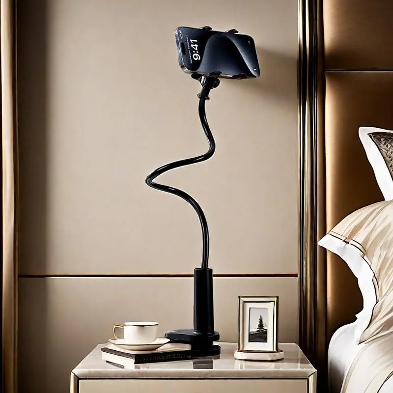360° Rotatable Phone Holder, Flexible Adjustable Phone Stand, Stable Phone Mount for Bed, Desk, Office, Home, Bedroom, Living Room, Selfie Phone Holder, Stable Phone Rack, Smartphone, Cellphone