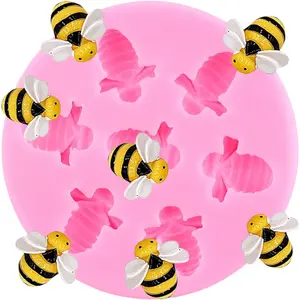 Silicone Fondant Molds for Cake Decorating Cupcake Topper Chocolate Candy Gum Paste Polymer Clay