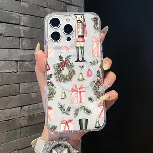 Magnetic Soft TPU Phone Case for iPhone 11/12/13/14/15/16/17 Pro Max, Nutcracker Gift Pattern, MagSafe Compatible, Aesthetic Lightweight Design, Magnetic Closure, Anti-Scratch Resistance Mobile Phone Accessories, Stylish Accessories