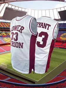 Unisex Loose-Fit Basketball Jersey, Breathable Casual Sports Vest, Embroidered Letter Design, Suitable for All Seasons Outdoor Activities, Stylish Jersey