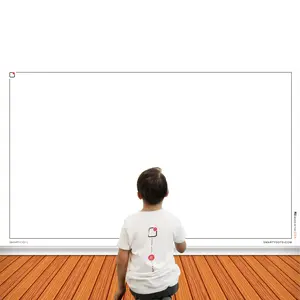Smarty Dots | BLANK Dry Erase Without A Trace FlexiBoard Glueless Optically Transparent Truly Repositionable Flexible Thick Premium Quality Any Surface Made in The USA (58x35)