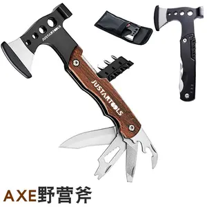 Multifunctional Folding Axe-Hammer Outdoor Camping Survival Tool Tactical Axe Portable Fire Axe with Knife and Pliers Emergency Equipment
