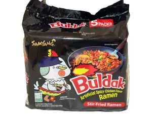 (On Sale) Samyang Buldak Ramen, Black Spicy Hot Chicken Flavor 24.7oz (5 pack)
