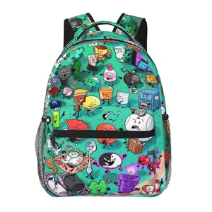 Battle for Dream Island backpack with large capacity — laptop backpack for daily commuting, business, and hiking; cartoon casual Battle for Dream Island merchandise travel daypack and school bag for kids, women, men, and gift giving.