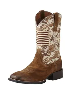 Ariat Men's Sport Patriot Antique Mocha Sand Camo Boot 10019959